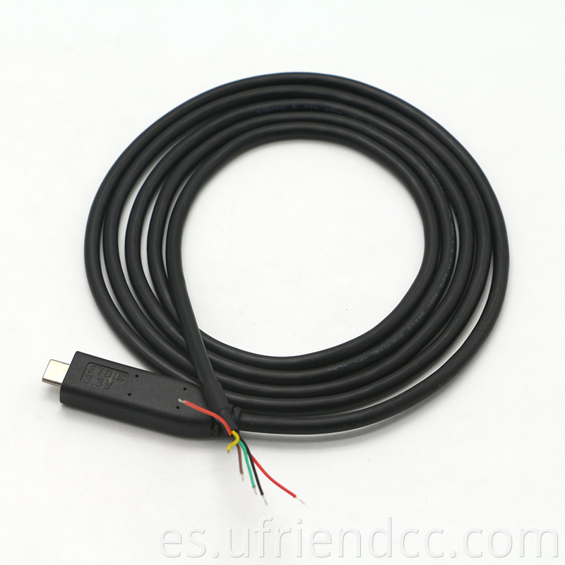 Conexión de computadora portátil única PL232RL RS232 USB Tipo C al cable DuPont FTDI